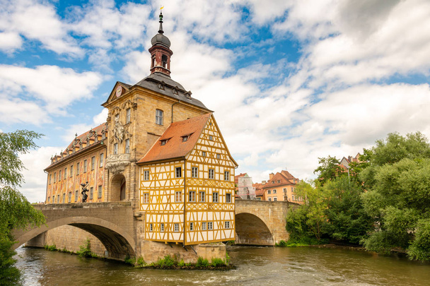 Bamberg történelmi városháza (Frankföld, Németország) - Fotó, kép