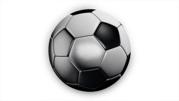 Football ball. Soccer ball. Worn Soccer Ball. - Footage, Video