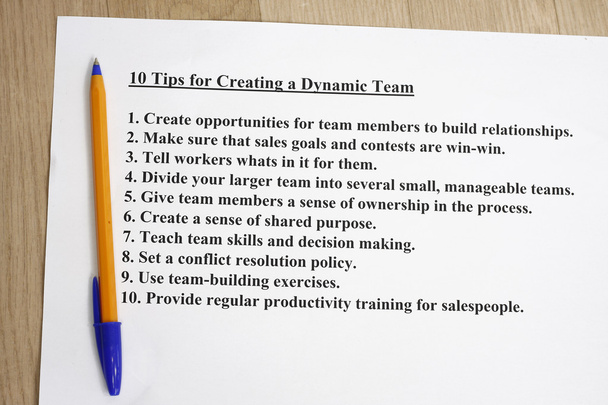 10 conseils pour créer une équipe dynamique
 - Photo, image