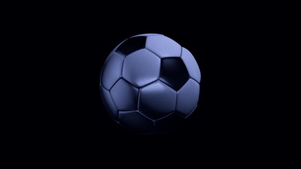 Football ball. Soccer ball. Worn Soccer Ball. - Footage, Video