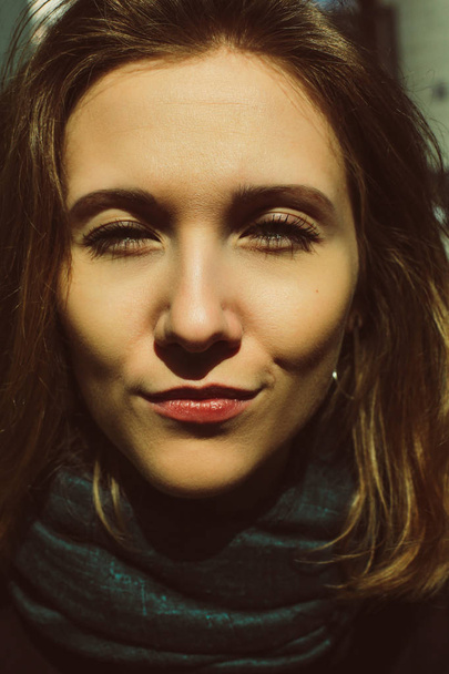 warm portrait of female face - Photo, Image