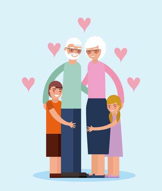 tarjeta de día abuelos - Vector, imagen