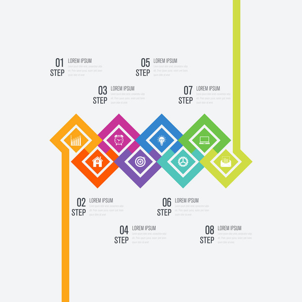 Векторні ілюстрації інфографіки 8 варіантів
 - Вектор, зображення