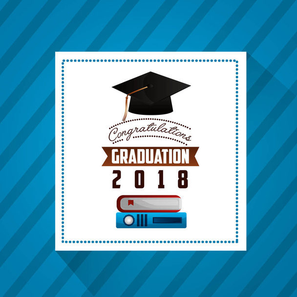 felicitaciones tarjeta de graduación
 - Vector, imagen