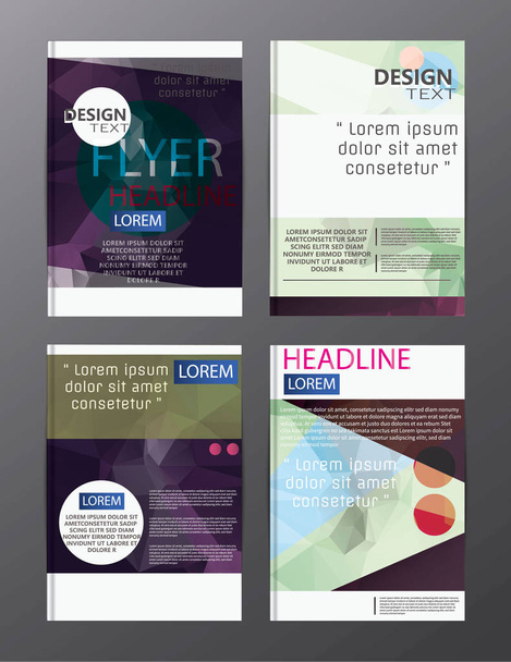 Flyer ontwerp bedrijf jaarlijkse brochure rapportsjabloon. abstracte achtergrond van de presentatie van cover voor bedrijf, tijdschriften, - Vector, afbeelding