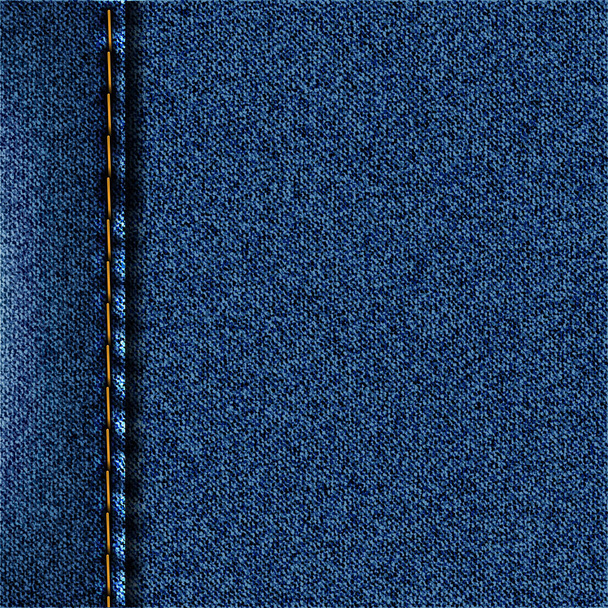 Textura de mezclilla azul, fondo vaqueros, ilustración vectorial
. - Vector, Imagen