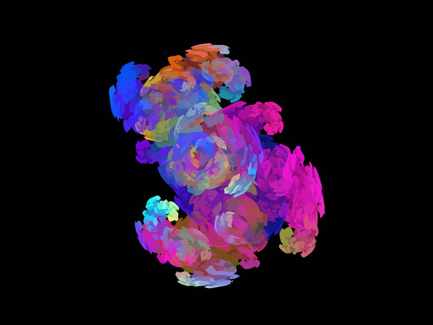 Vector Illustration of digital fractal - ベクター画像