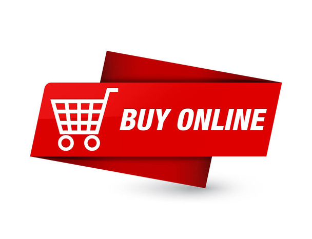 Αγοράστε online απομονώνονται σε premium κόκκινης ετικέτας σημάδι αφηρημένη εικόνα - Φωτογραφία, εικόνα