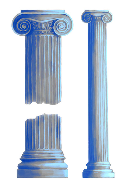 Antique Ionic Order Columns - Fotó, kép