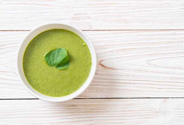 spinach soup bowl - healthy food style - Photo, image