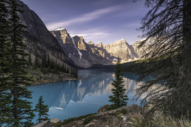 die Moräne des Sees in Kanada - Foto, Bild
