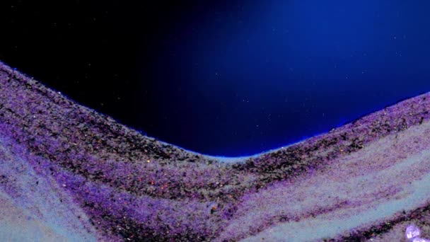 Blaue Oberfläche eines unbekannten Planeten - Filmmaterial, Video