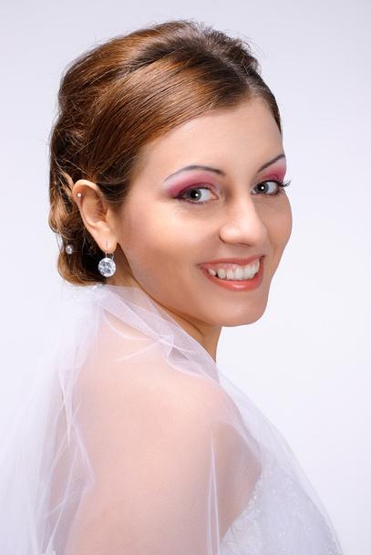 redhead bride portrait in studio - Fotografie, Obrázek