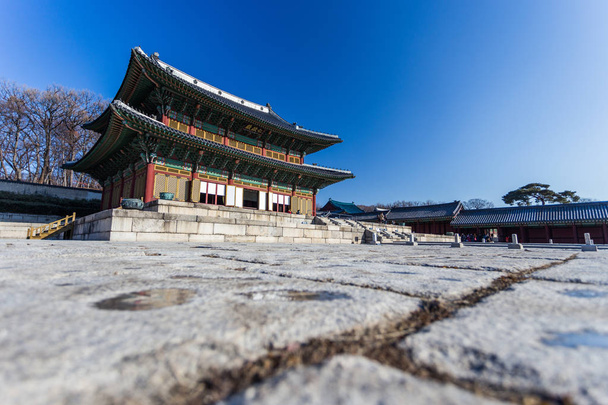 伝統的な韓国スタイル建築のソウル, 南朝鮮 - 写真・画像