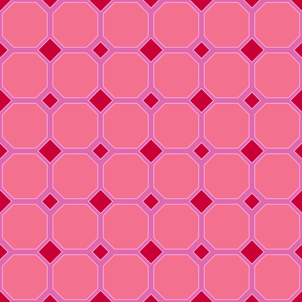 ピンクのシームレスなタイル パターン - ベクター画像
