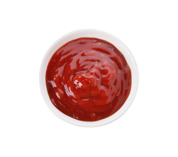 Sauce tomate isolée sur fond blanc - Photo, image