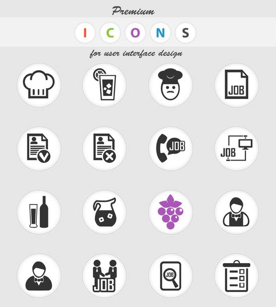 job icon set - Vector, Image