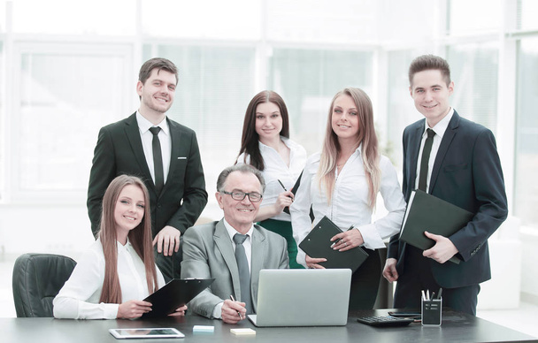 portrait of a professional business team in the office - Fotoğraf, Görsel