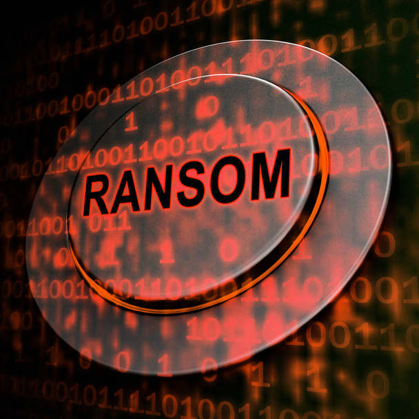Ransom Computer Hacker Data Extortion 3D Rendering muestra ransomware utilizado para atacar los datos de la computadora y el chantaje
 - Foto, imagen