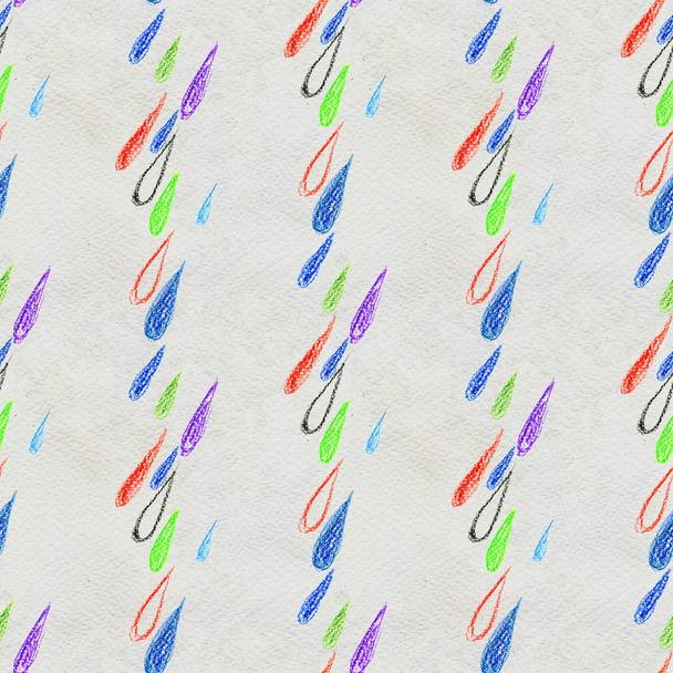 Coloful rain drops seamless pattern - Fotografie, Obrázek