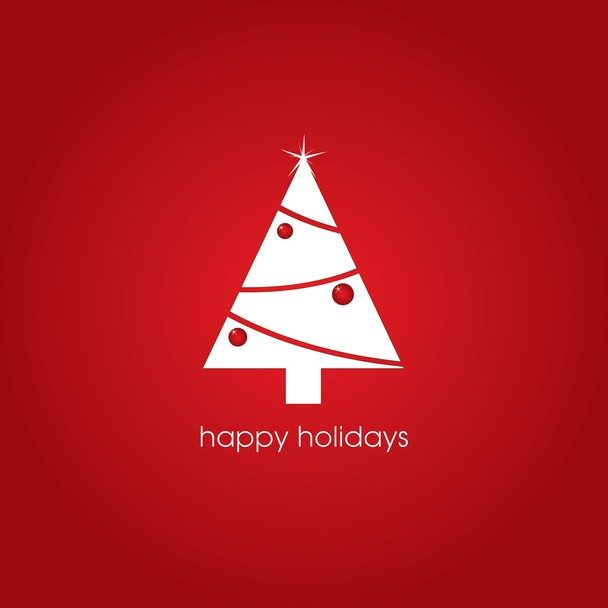 Happy holidays card - Vector, Image