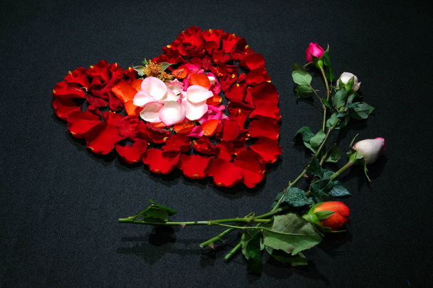 Romantyczny wystrój, doskonała para/Walentynki dzień - Zdjęcie, obraz