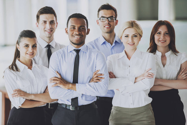 Multiracial Group of Business Partners in Office. - 写真・画像