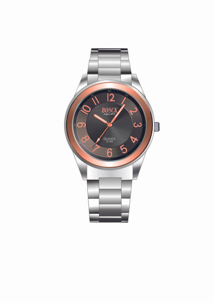 Wrist Watch in Business Style - Vector, Image