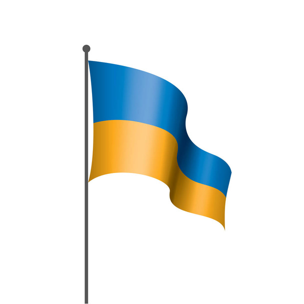 Ukrainische Flagge, Vektorillustration - Vektor, Bild