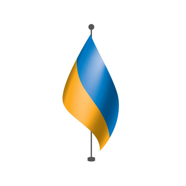 Σημαία της Ουκρανίας, εικονογράφηση φορέας - Διάνυσμα, εικόνα