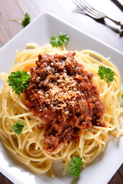 pyszne spaghetti bolognese - Zdjęcie, obraz