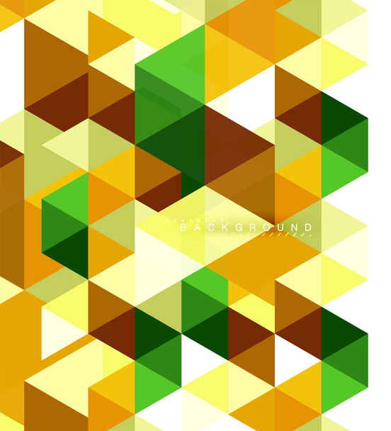 Multicolor triángulos fondo abstracto, azulejos de mosaico concepto
 - Vector, Imagen