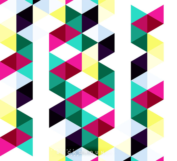 Monivärinen kolmiot abstrakti tausta, mosaiikki laatat käsite
 - Vektori, kuva