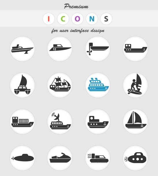 set icona trasporto acqua
 - Vettoriali, immagini