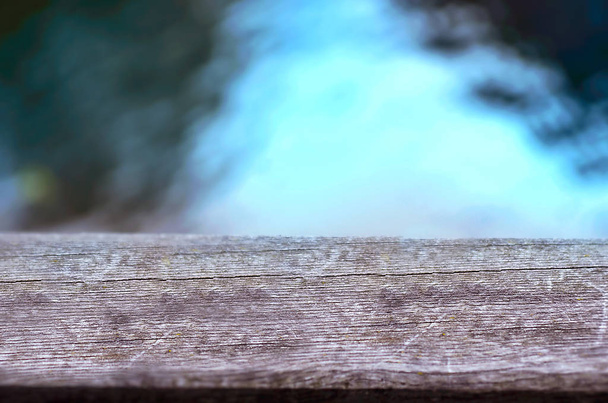 Wooden detail with blur background - Photo, Image