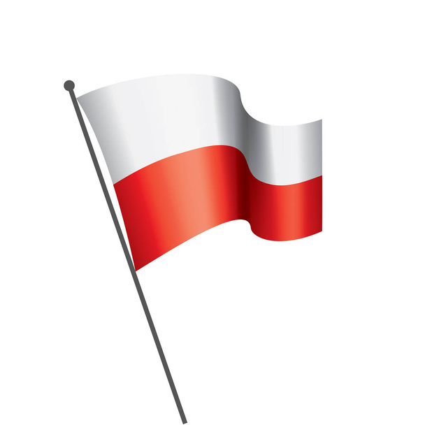 Poland flag, vector illustration - Vektori, kuva