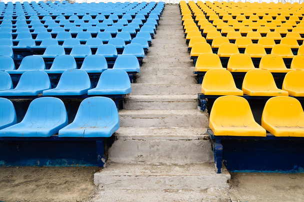 kunststof stoel voor Stadion - Foto, afbeelding