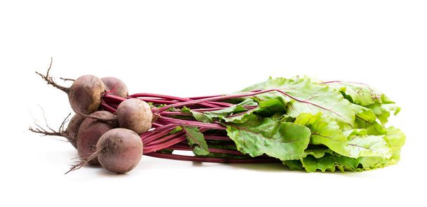 Bunch  of new beetroots isolated on white  - Photo, Image