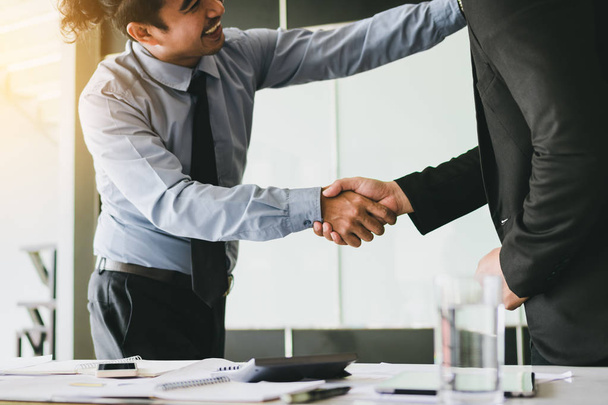 Business people shaking hands in conference room - Photo, Image