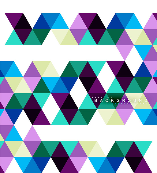 Streszczenie tło wielobarwny trójkątów, koncepcja Płytki mozaikowe - Wektor, obraz