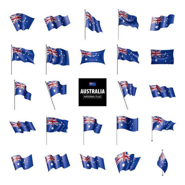 Australia flag, vector illustration - Vector, Image