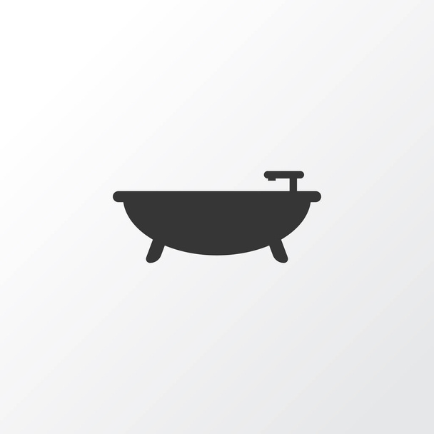 Bathroom icon symbol. Premium quality isolated tub element in trendy style. - Photo, Image