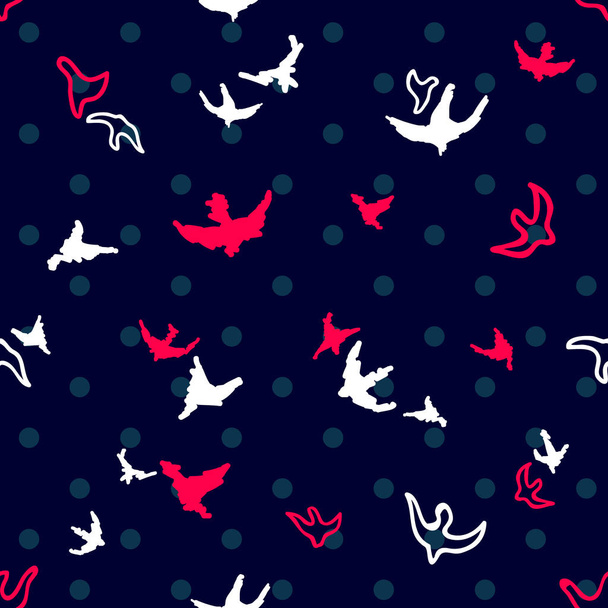 Birds flying in the sky. - Vector, afbeelding