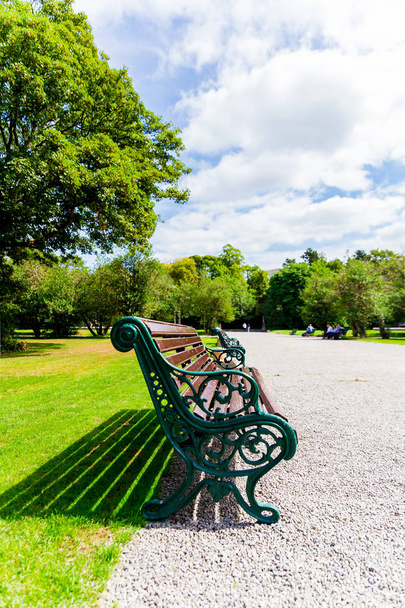 DUBLIN, IRELAND - August 4th, 2018: view of the Iveagh Gardens in Dublin city centre shot in full summer - 写真・画像