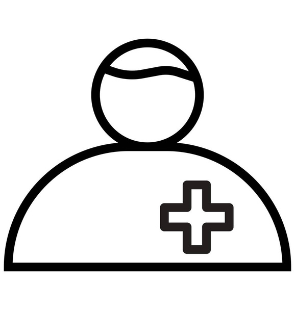 Редактируемая векторная икона пациента
 - Вектор,изображение