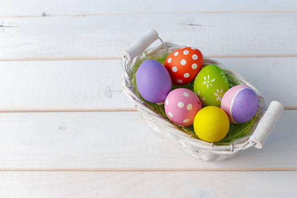 easter eggs.  holiday, easter background. - Photo, Image
