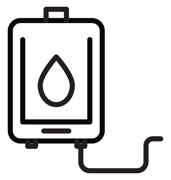 Blood Transfusion Vector Icon - Вектор,изображение