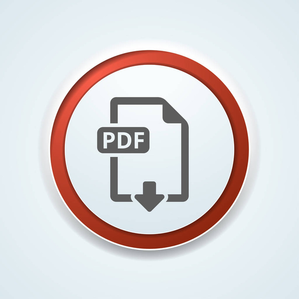 Ícone de sinal de documento PDF
 - Vetor, Imagem