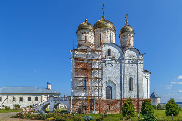 El monasterio de Luzhetsky es un monasterio fortificado medieval en Mozhaysk, región de Moscú, Rusia. Natividad de la Virgen María Catedral
 - Foto, imagen