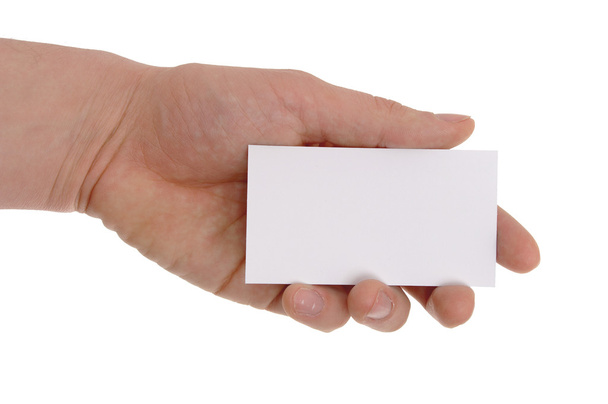 hand holding business card - Фото, зображення
